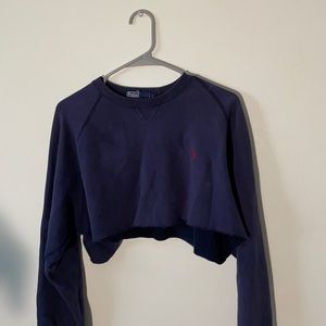 Polo cropped crew neck